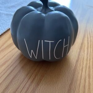 Rae Dunn grey Pumpkin Decor